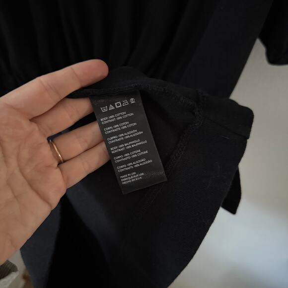 Free People Beach Black Mini Dress Sz Medium - Picture 4 of 4